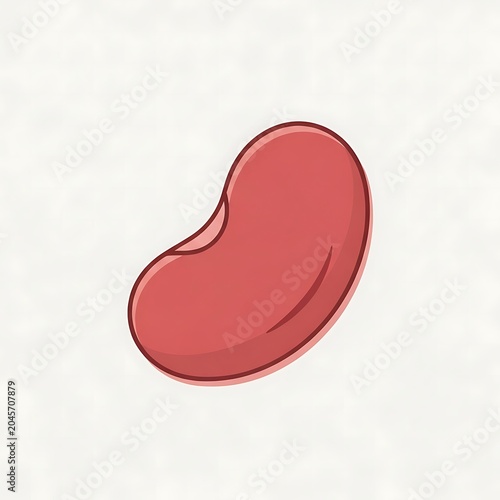 Kidney Organ Anatomy Medical Illustration.