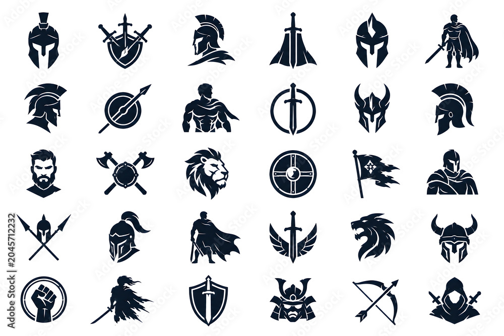 Obraz premium WARRIOR (stencil sheet)