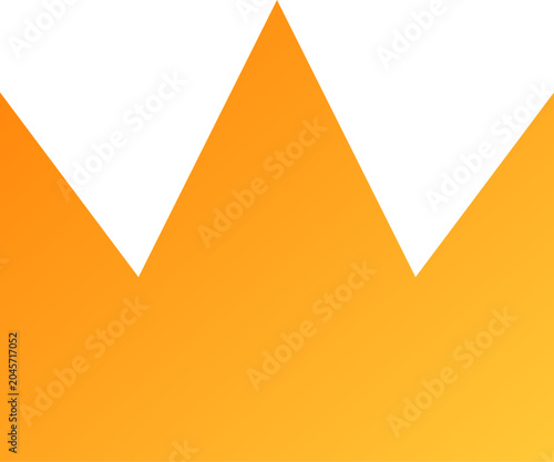 Bild auf Leinwand Golden crown, royalty symbol, vector icon, yellow gradient, luxury emblem