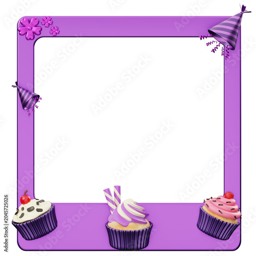 Birthday Photo Frame with Decoration