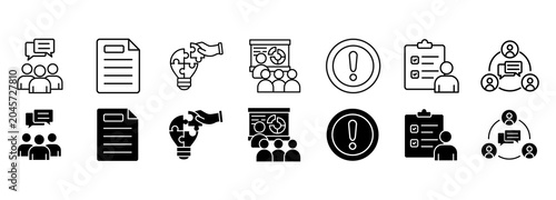 Foto Meeting icon set