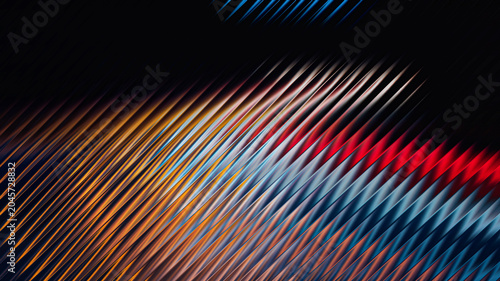 Картината върху платно Abstract glowing vertical lines creating dynamic fiery glass pattern illustratio