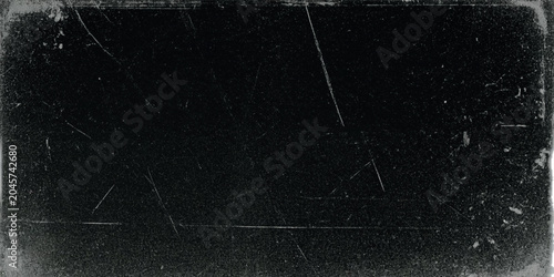 Konstfotografi Vintage old film frame overlay with cinematic light leaks, heavy dust, scratches, and retro vertical grain texture