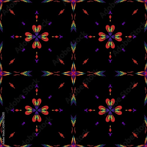 Mandala rainbow pride month floral black handdrawn