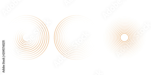 Konstfotografi Red concentric ripple circles set