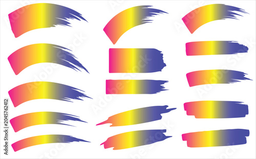 Foto set Hand Painted Artistic Color Strokes Bundle