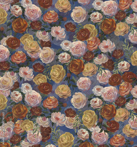 Vintage Botanical and Floral Seamless Pattern Collection with Scenic Art Motifs