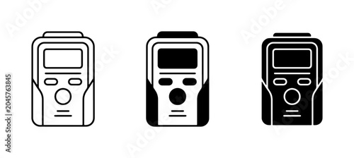 Cuadro en lienzo Digital Multimeter Icons, Electronic Measurement Tools, Portable Device Symbols