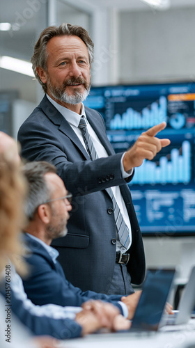 Business Meeting with Data ...