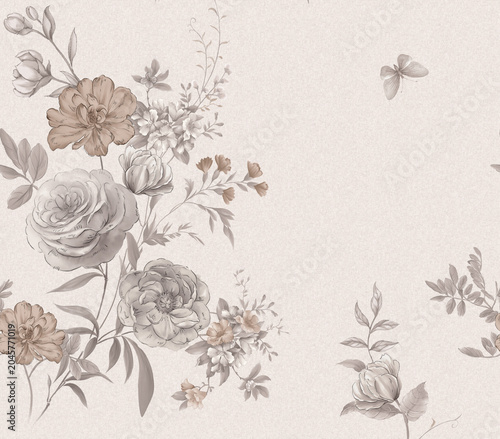 Vintage Floral and Botanical Seamless Pattern Collection