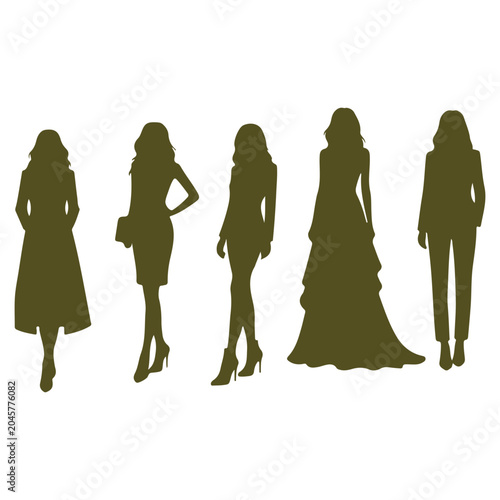 фотографія Business and Casual Women Silhouette vector