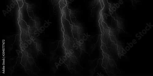 Lightning storm background with electric sparks, dark dramatic scene