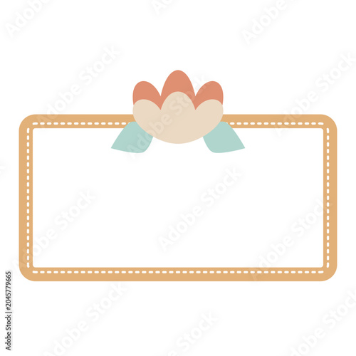 Cute Label Flower