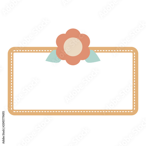 Cute Label Flower