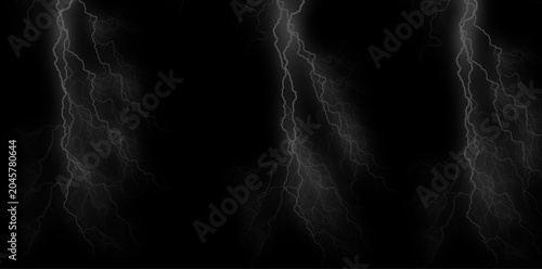 Dramatic lightning storm background with electric flashes, dark and moody