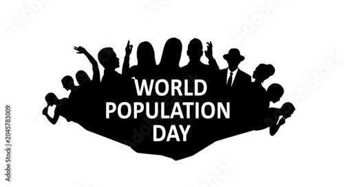 Canvastavla World Population Day Awareness Logo Design.