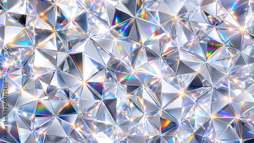 Faceted Crystal Surface Background