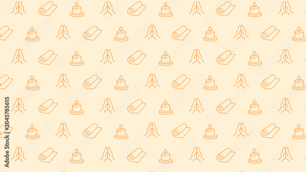 Fototapeta premium Healing doodle vector pattern 