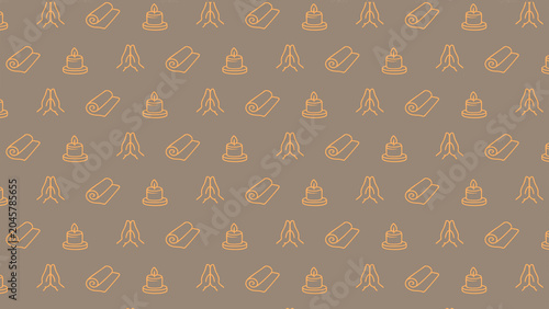 Fotografie Healing doodle vector pattern