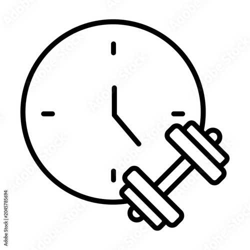 Принти на полотні Workout schedule vector icon