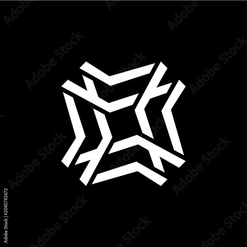 abstract geometric logo vector icon illustration