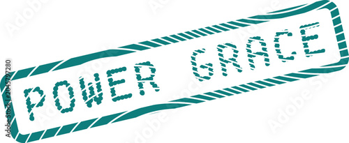 Valokuva Power Grace Stamp Graphic Embodying Divine Favor and Elegant Serenity