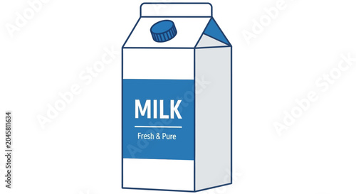 Carton of Milk Beverage Product.