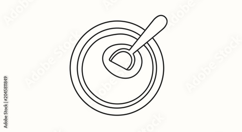 Simple line drawing of a dartboard.
