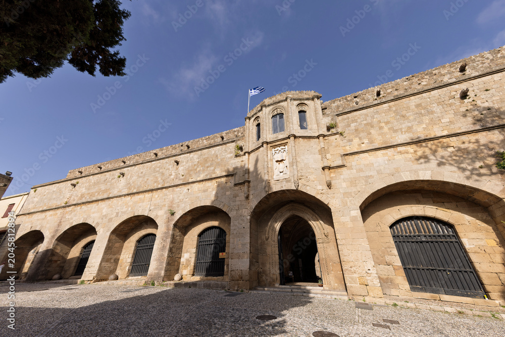 Fototapeta premium in the old town of Rhodos on Rhodos Island, Greece