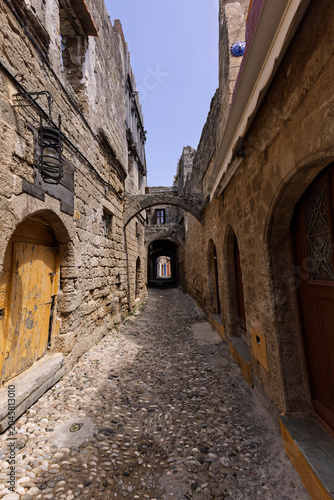 in the old town of Rhodos on Rhodos Island, Greece