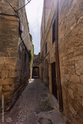 in the old town of Rhodos on Rhodos Island, Greece