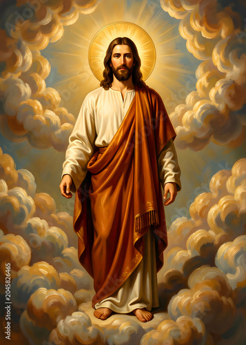 Painting of Jesus Christ in Heavens
