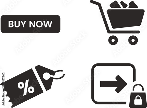 E commerce and shopping icons