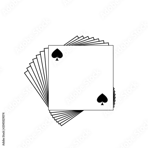 playing cards vector illustration