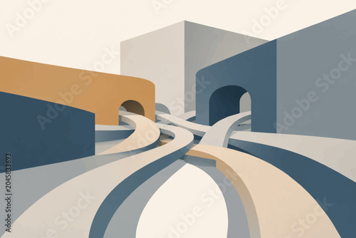 Abstract Monumental Vector Collection.	