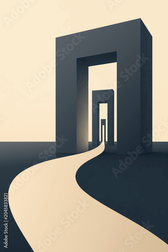 Abstract Monumental Vector Collection.	