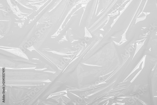 Cuadro en lienzo package mockup, plastic wrap transparent texture overlay effect