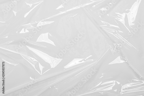Bild auf Leinwand package mockup, plastic wrap transparent texture overlay effect