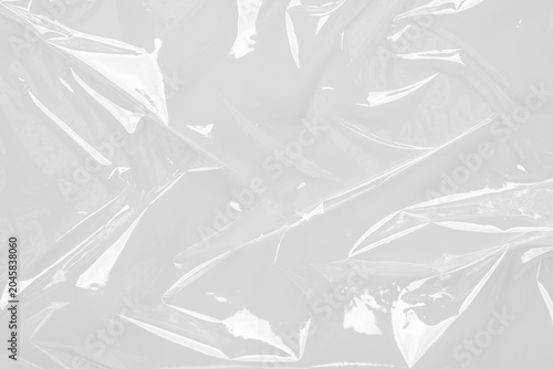 Schilderij op canvas package mockup, plastic wrap transparent texture overlay effect