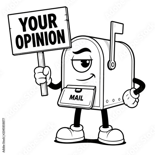 Fotografija Share Your Thoughts! This friendly mailbox is eager to collect your opinions!