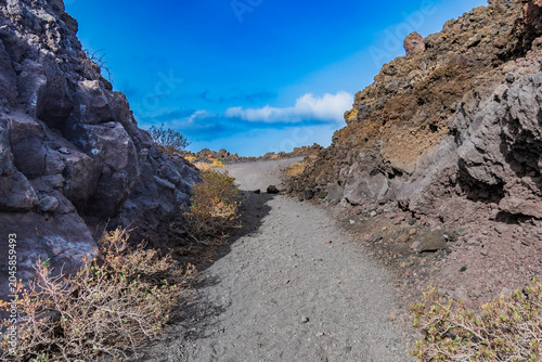 Landscape of Echentive Beach (La Palma, Spain)
