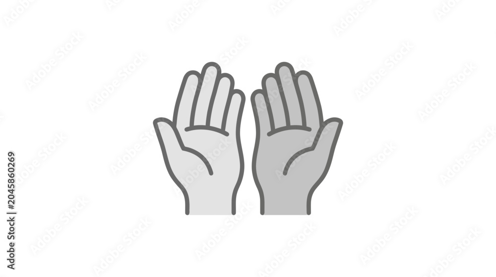 Obraz premium Open Hands Icon
