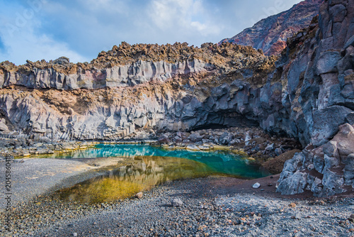 Landscape of Echentive Beach (La Palma, Spain)