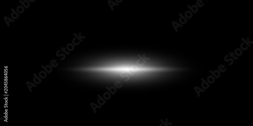 White light beam. Sharp linear glow on dark white background with radiant core, soft edge and tech-style brightness. Futuristic technology and sci-fi concept for design and wallpaper