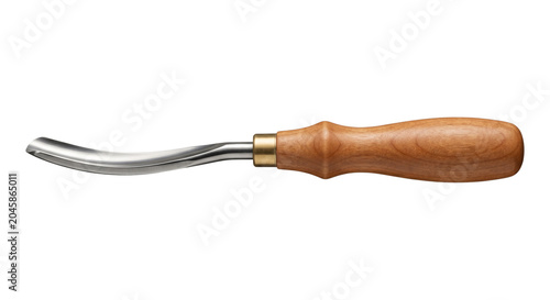 Картината върху платно Professional Woodworking Gouge with Wooden Handle