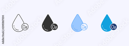 Εκτύπωση καμβά Oxygen Icon Set Multiple Style Collection Illustration