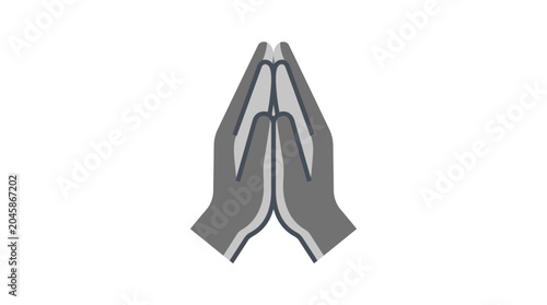 Fotografija Praying Hands Icon: Faith, Hope, and Spirituality Symbol
