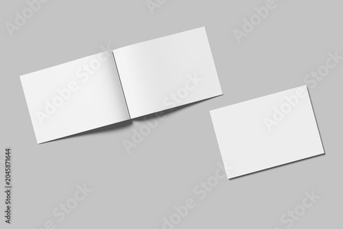 Fotografía Realistic blank landscape magazine illustration for mockup