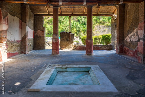 Foto Herculaneum Ancient City view that Roman town buried in the eruption of Mount Ve