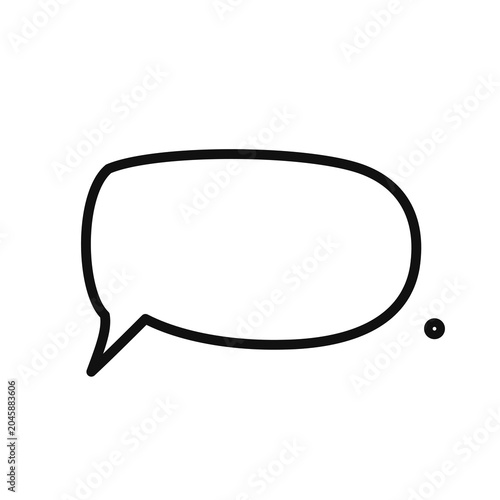 A blank comic speech bubble ready for custom text